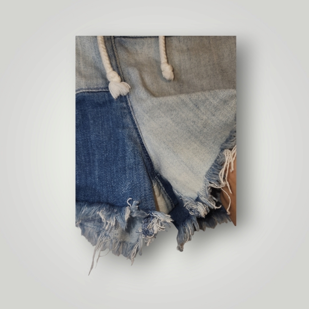 Aerie Patchwork Colorblock Drawstring Elastic Jea… - image 7